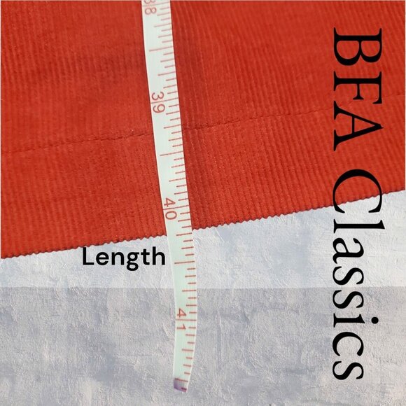 BFA Classics | Vintage Corduroy Button-Up Dress | Red | EUC | 12P - Picture 8 of 8